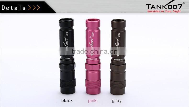 TANK007 Waterproof led torch E09 led mini flashlight