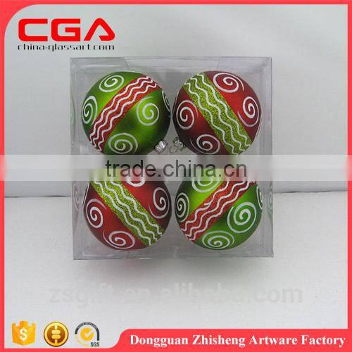 Handmade round plastic balls for christmas indoor decor ball Small christmas accessory