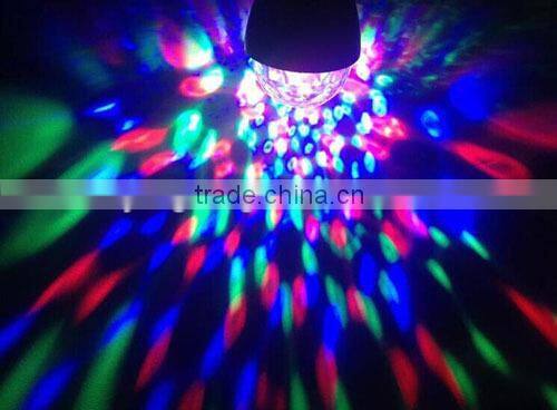 Hot Selling B22/E27 Crystal Rotating Led bulb