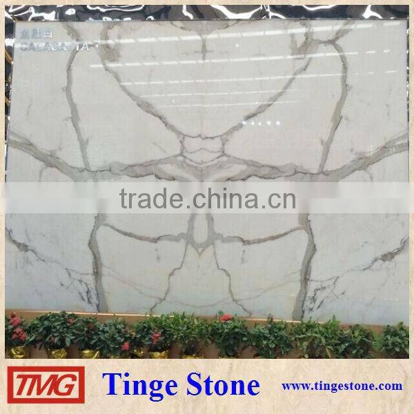 Popular calcutta Gold marble slabs For Hotel