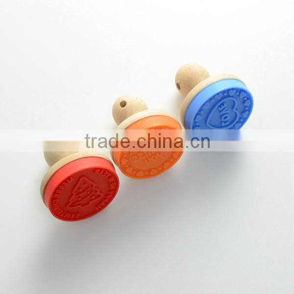 2016 hot sale silicone cookie stamp Eco-friendly silicone