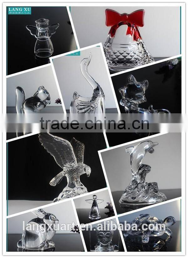 LX-D018 crystal decoration pieces,crystal wedding decorations,glass crafts for home fawn shape