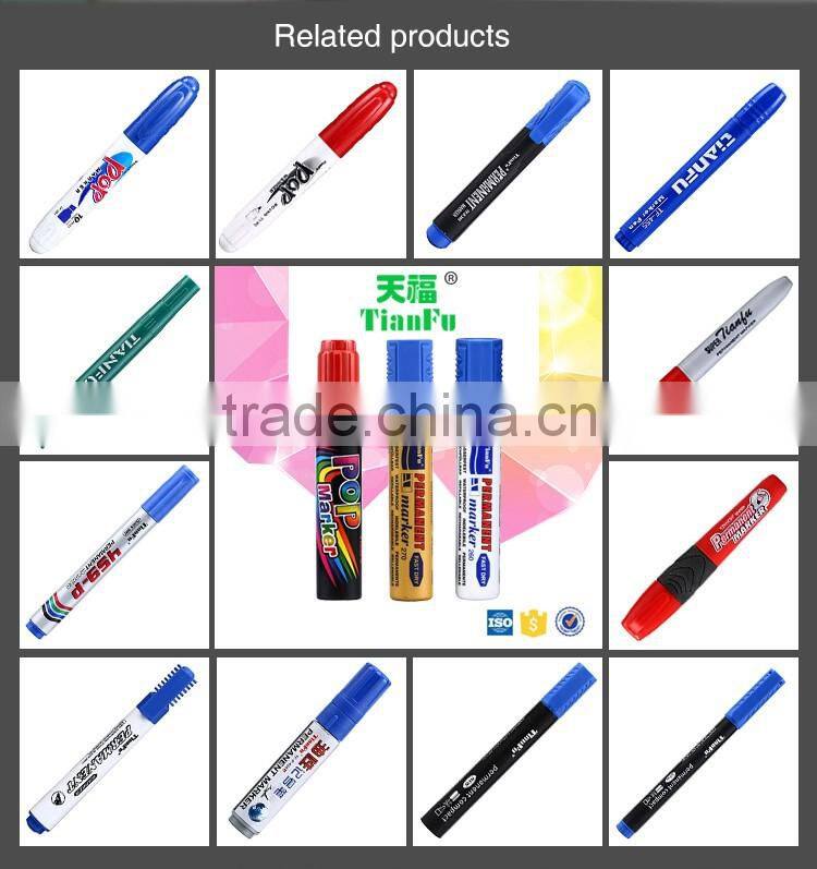 Factory direct sale multi-color ink waterproof easy erase permanent marker