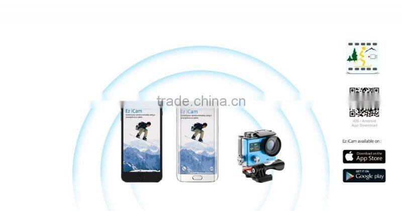 4K 30fps action camera dual screen go pro style original Genuine AT-H3R 4K + Wifi + 2.4G Remote Control