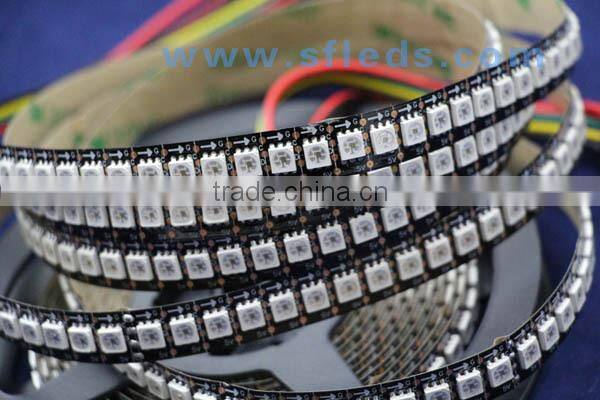 ic ws2811 high density addressable led strip ws2812b rgb led pixel string 144leds/meter with ce rohs approval