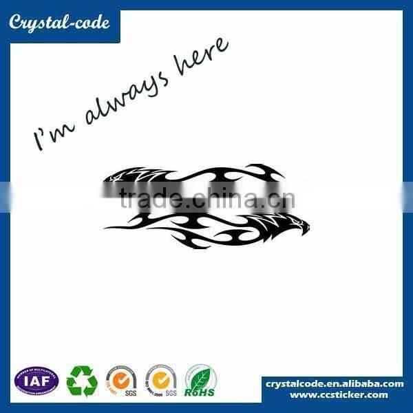 Creative design customized waterproof clear transparent window car sticker