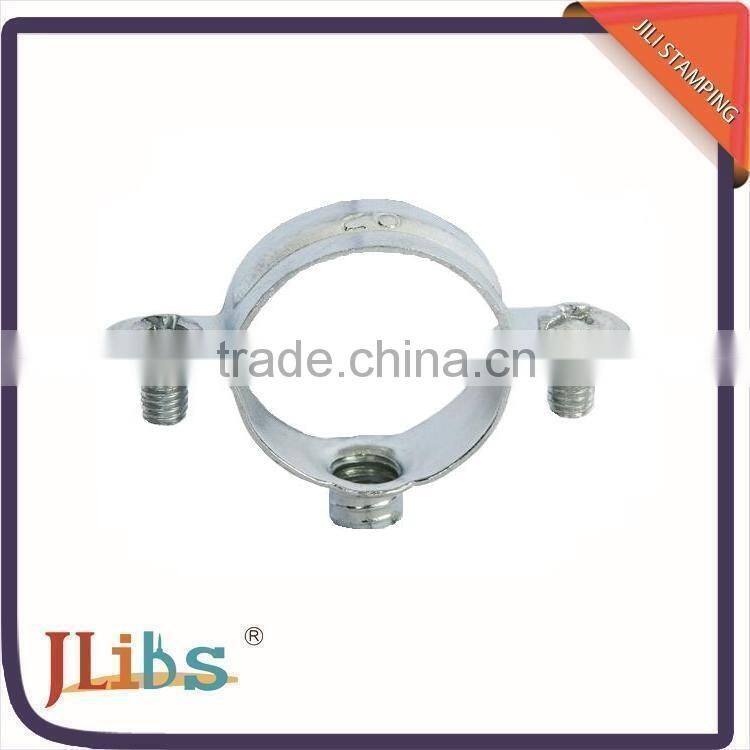 Carbon steel M6 pipe clamp both closed/rubber line pipe fitting