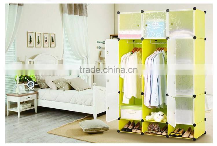 Simple style plastic wardrobe cabinet box