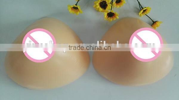triangle shape hot selling fake sexy silicone breast falsies for male cross dressing or female breast enhancements or prosthesis