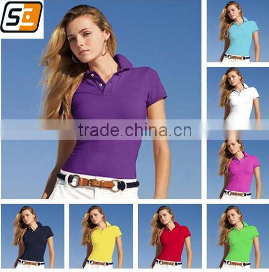 Stan Caleb 2015 Advertising polo shirt,women slim fit polo t shirt,cheap polo shirt