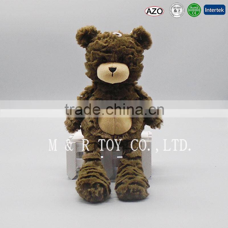 Cartoon Toy Stuffed Bear Plush Doll in Brown Color