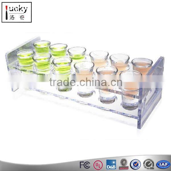 Acrylic good liquor shop display shelves