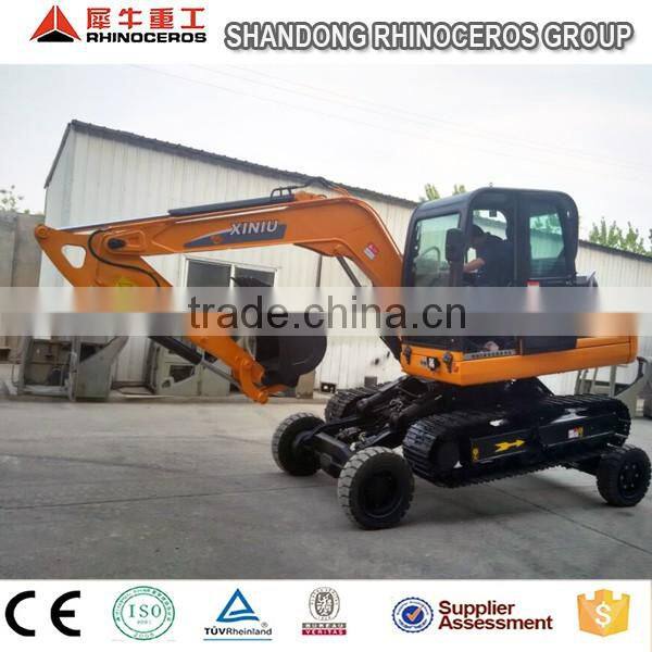 High quality&China Cheap 8 ton 0.25 m3 wheel excavator,crawler excavator with Yanmar1 engine