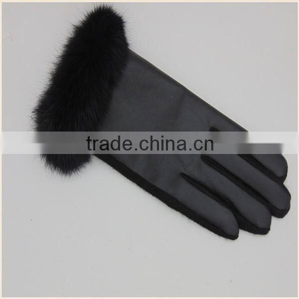 2016 China Hot Sale Black/Brown/Red Tight PU Leather Gloves
