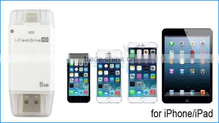 2015 New Products OTG USB Flash Drive Android Smart Mobile Phone 4/8/16/32/64/128G/1/2 T TB for iPhone 4/5/6/6s/iPad mini/Air
