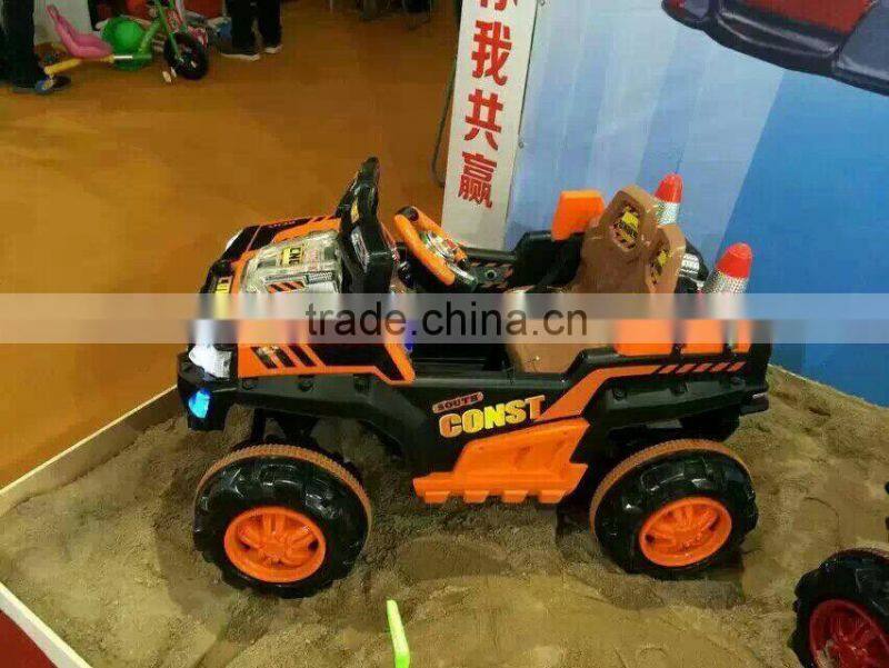 Factory wholesale 4 wheels remoter control battery power off-road ride on car