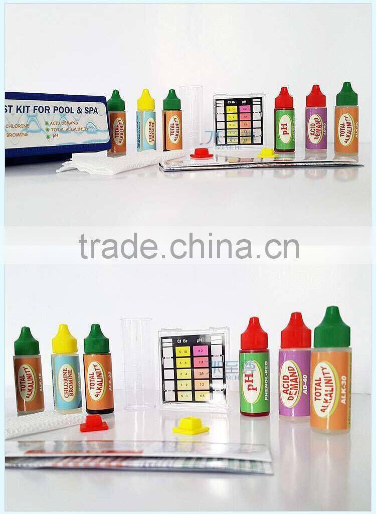 2016 Poolstar pool multipurpose test strips , ph cl test strips pool, ph alkaline test strips