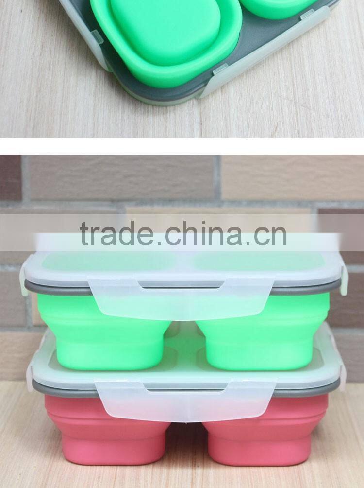 2 Compartment High Capacity Dinnerware Sets Lunch Box Food Container