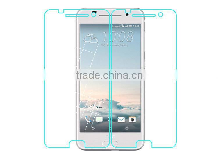 2.5D Round Angle anti-Fingerprint easy-fast to install silicone screen protector for HTC A9