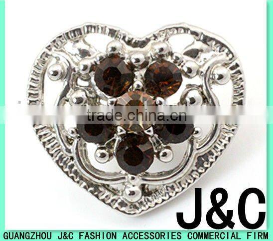 rectangle shaped blue zircon jewelry Rhineston Zamac button