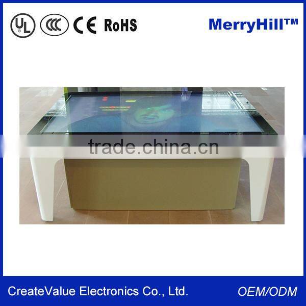 Free Stand Interactive Kiosk 32/42/46/55/65 inch IR Touch Desk Standing All In One PC