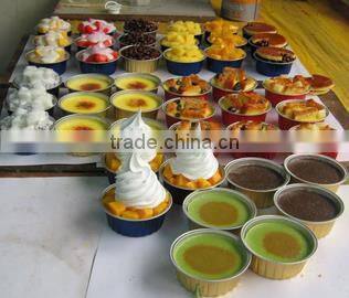 Colorful Aluminum Foil Baking Cup with plastic lids