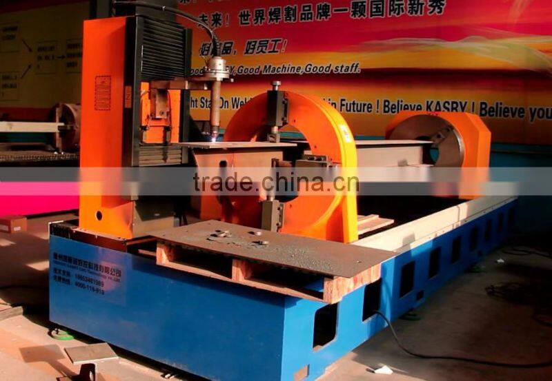 thick wall steel pipe/tube cnc flame pipe cutting machine 1