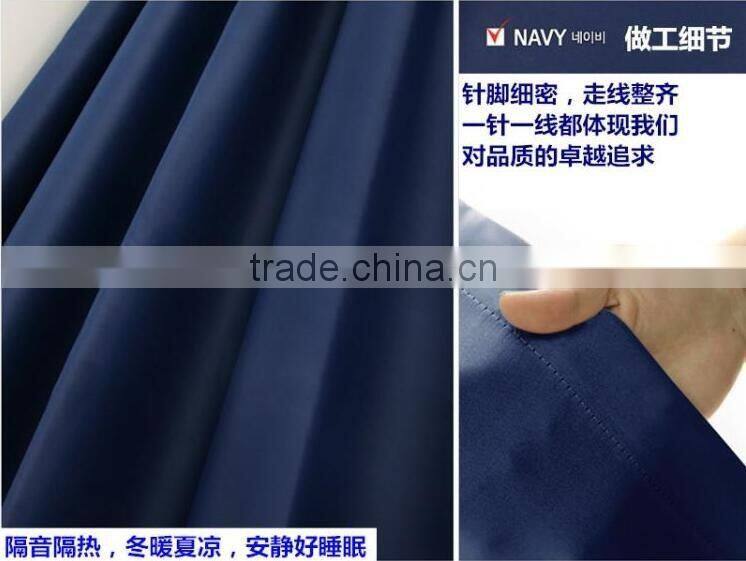 classical Navy color best for hotel blackout curtain