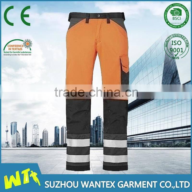 high quality safety working pants wholesale cotton safety pants reflective working trousers