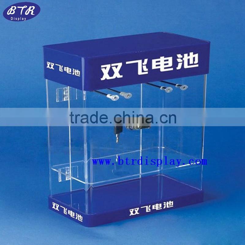 custom acrylic E-book display with logo