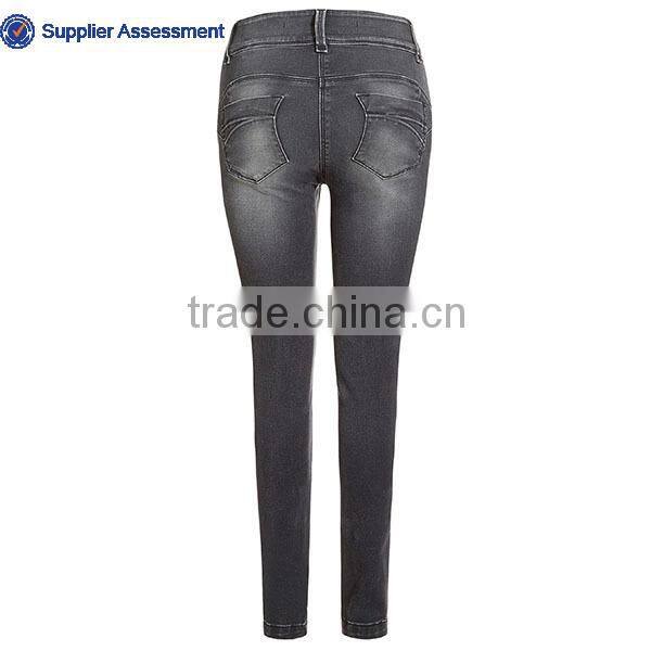 Sexy girls grey skinny cotton denim pant wholesale direct factory sexy women tight jeans