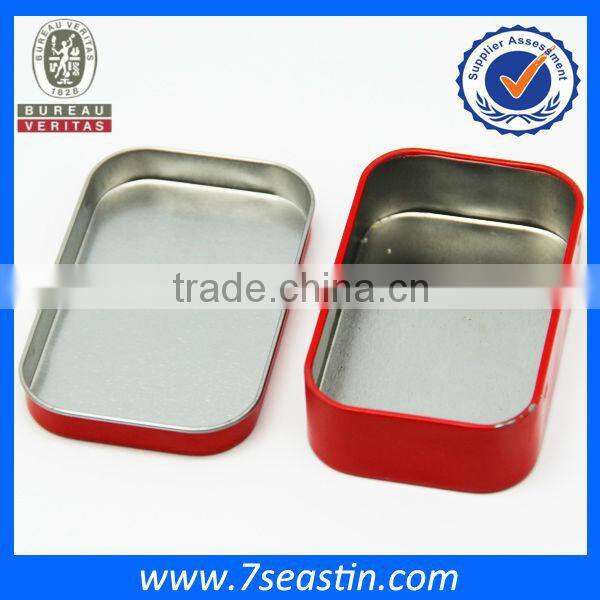 Rectangle empty gift card tin box