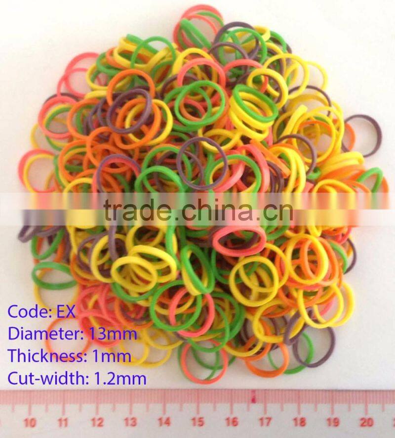 Rubber band - Rubber tube for cutting machine / Small colored rubber band DIY