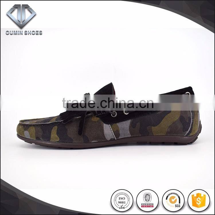 In style 2016 Italy show camo suede driving shoes soft leather selling best