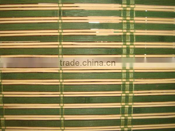 Green color bamboo material window blind