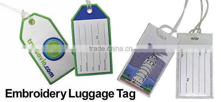 china manufacturer cheap custom embroidery luggage patch