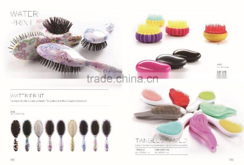 Raffini New Patterned Direct sales Plastic rubber coating Finishging hair brush