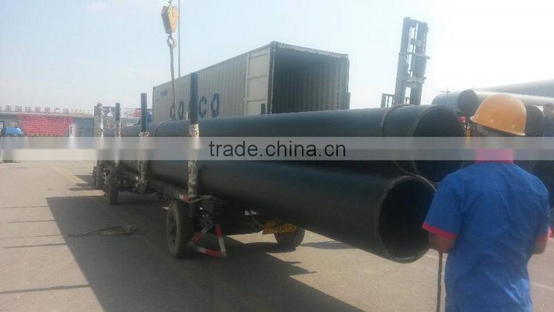 Hot-sale pure materials PE100 pe plastic pipes 160mm for drinking water supply