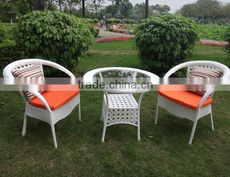 wicker rattan coffee table and chair/ patio tea set/ bistro set