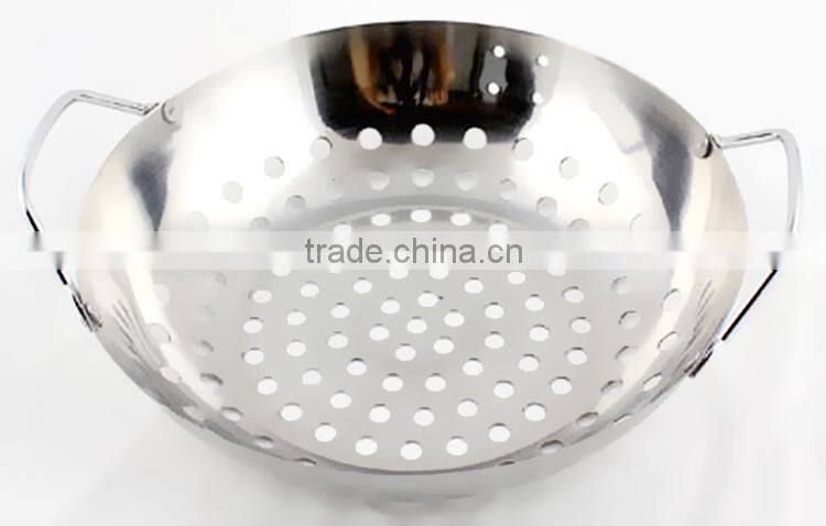 Ex-Factory Price Double Handles Stainless Steel BBQ Grill Pan bbq pan BT-BBQ104