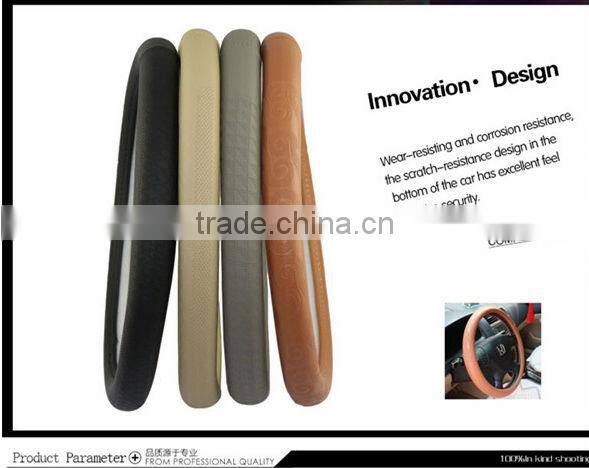 Car Accessories Auto PU Leather Steering Wheel Cover for Cars
