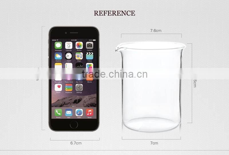 stemless 250ml china supplier hot sell borosil single wall measuring cup