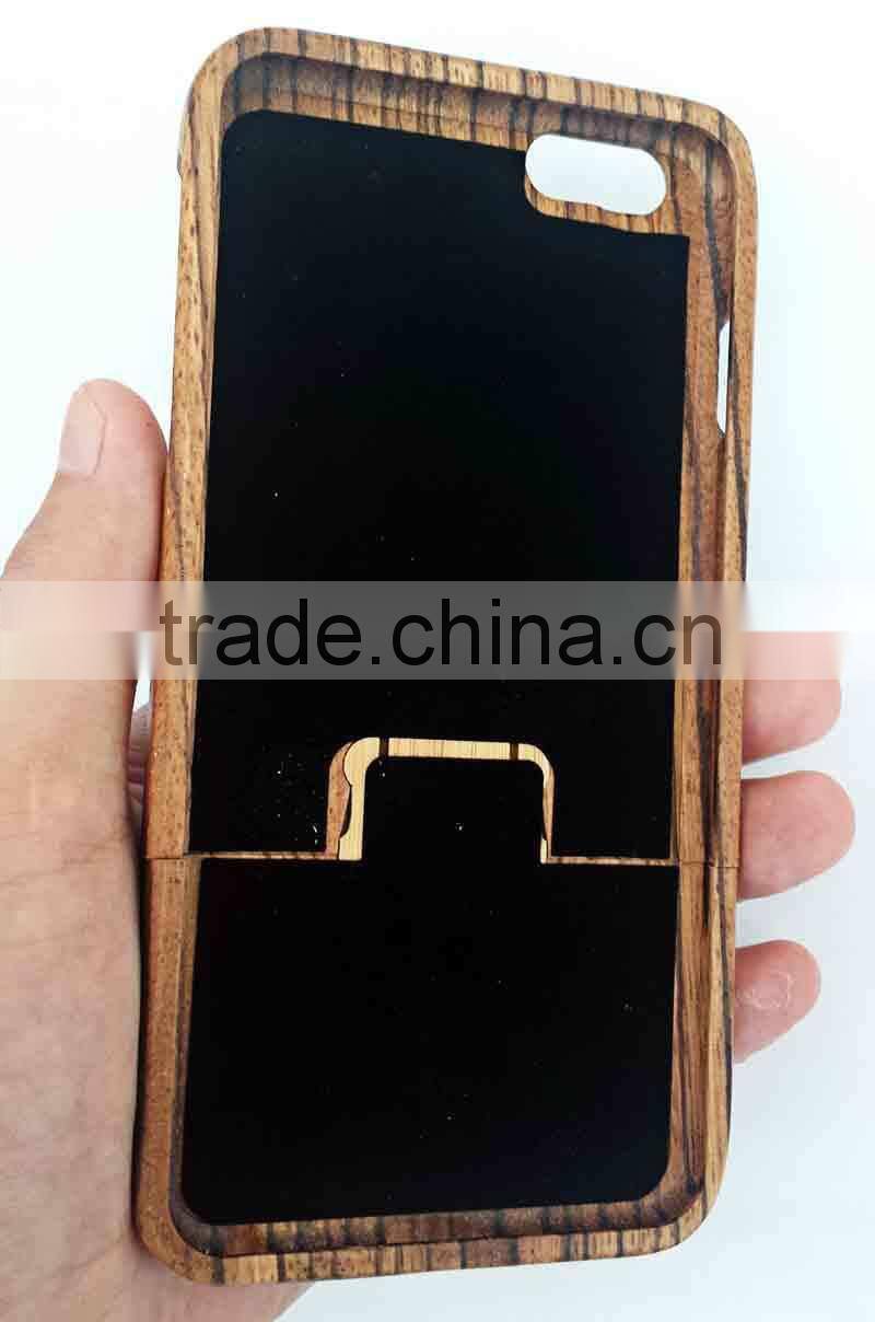 Zebra wood case for apple iphone6+
