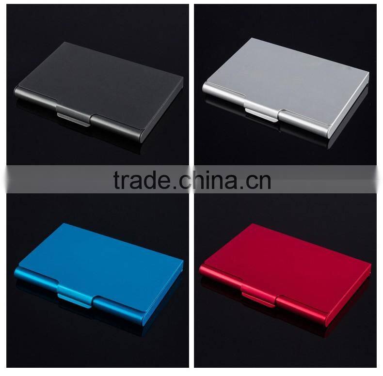 Vertical leather credit card case for business cards