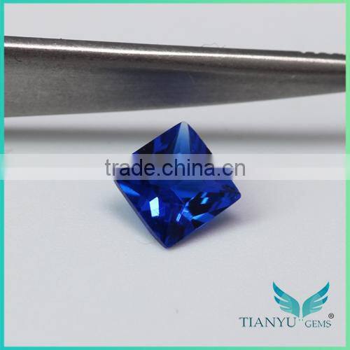 10x10mm Princess Cut Synthetic Spinel Blue Spinel Price