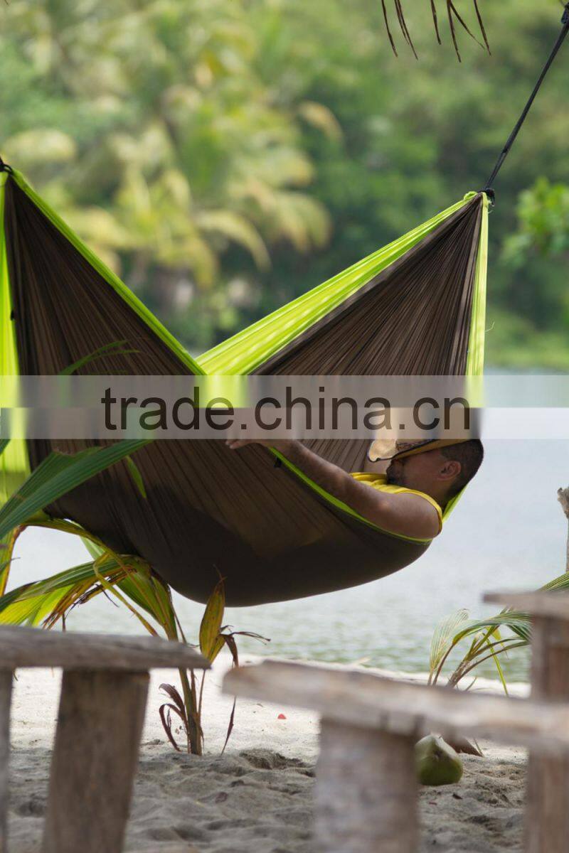 widening double camping round covered hammock