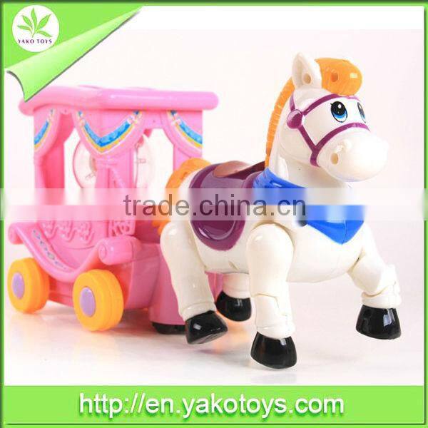 Good selling battery operated cartoon plastic carriage toys for sale