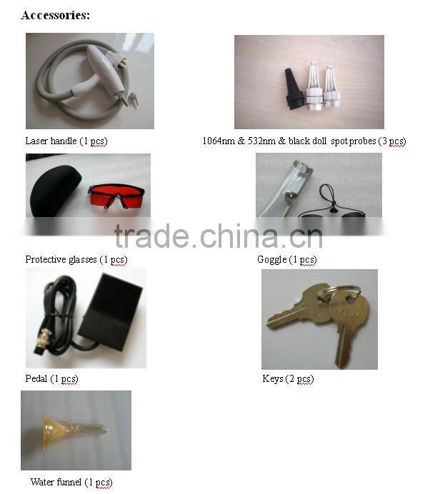 2016 advanced portable nd yag laser tattoo removal