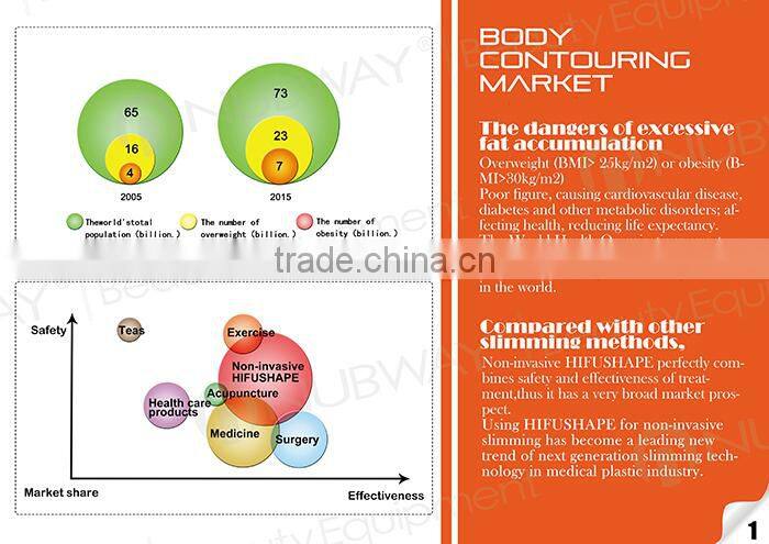2016 newest high intensity focused ultrsound slimming HIFUSHAPE Hifu