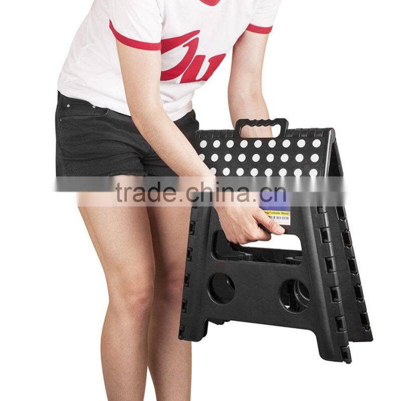 32CM Plastic Folding Step Stool, Portable Small Folding Chair, Outdoor Camping Foldable Stool